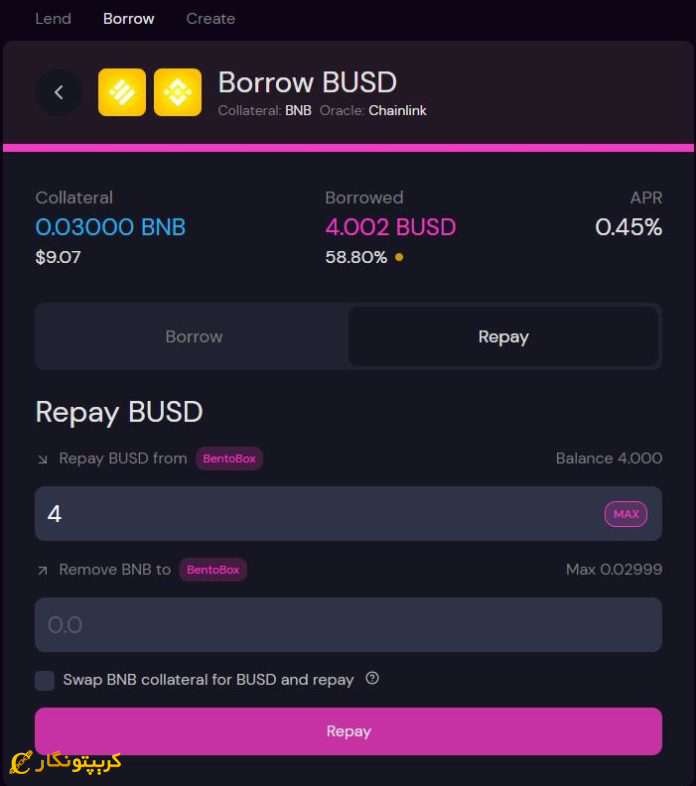 وام گرفتن سوشی سواپ