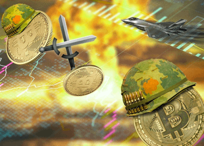 اختلال در قیمت بیت‌کوین بدلیل جنگ اوکراین و روسیه
