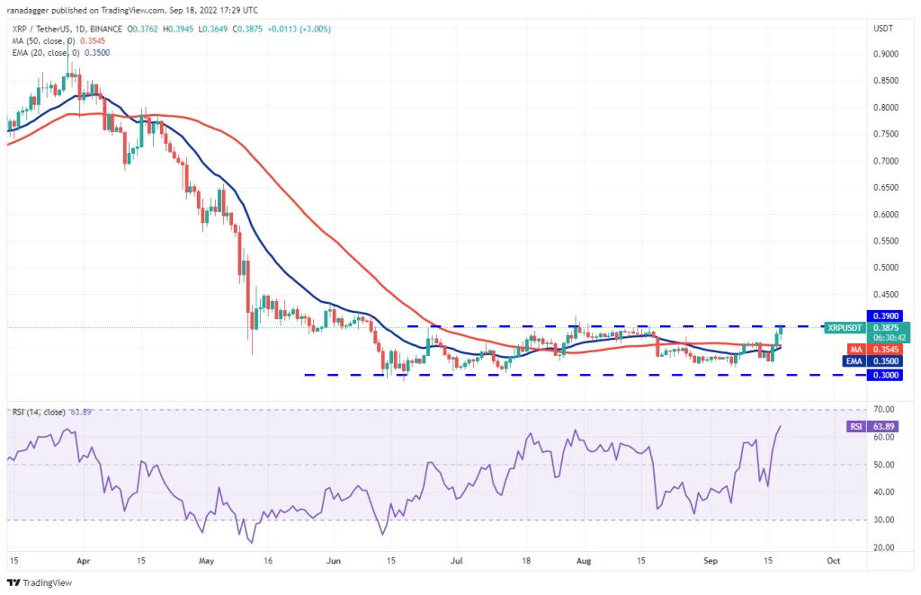 نمودار روزانه XRP/USDT
